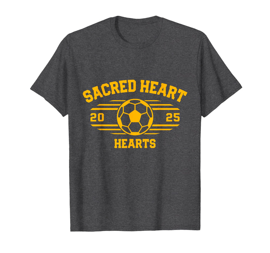 Sacred Heart Hearts Soccer Ball 2025 Hs T-Shirt - Unique Graphic for Adults - T-Shirt, Sweatshirt, Hoodie