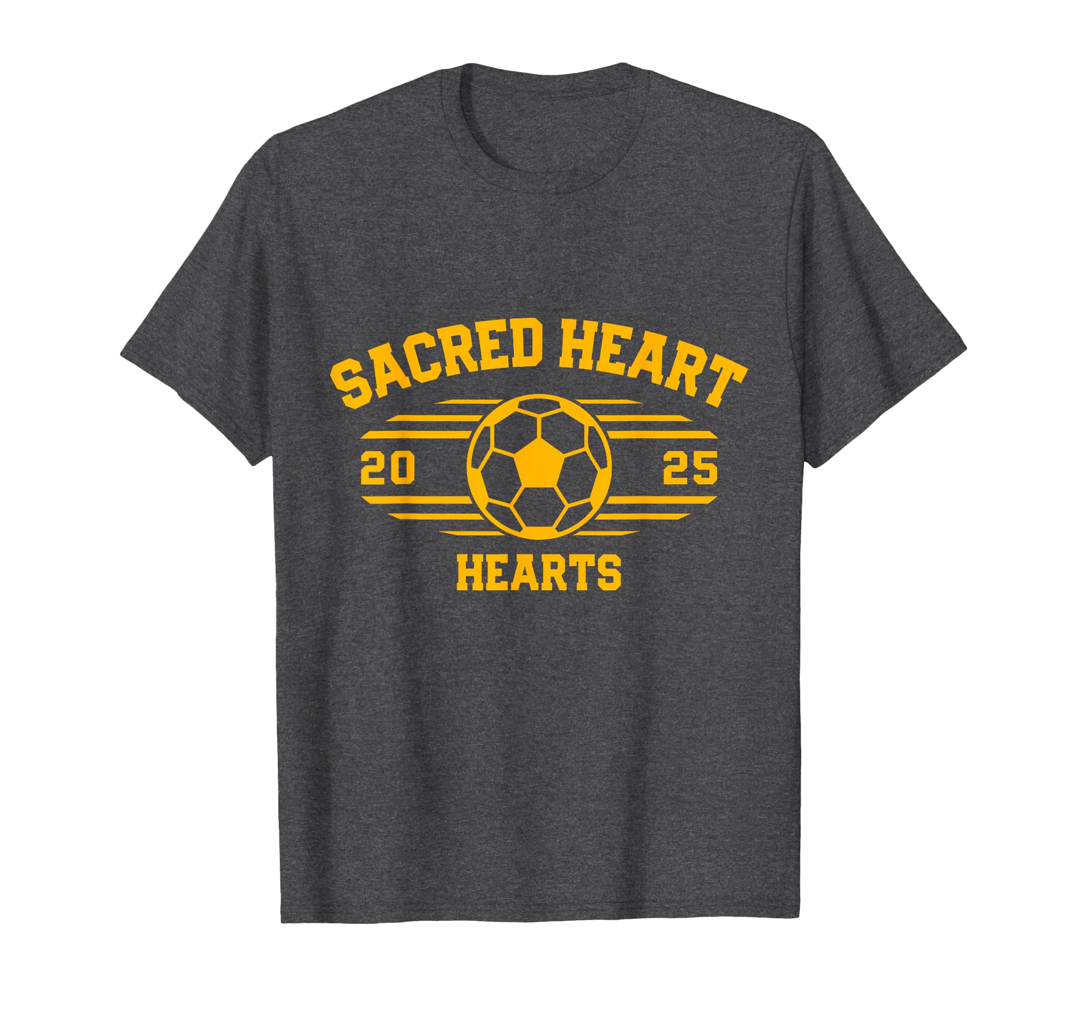Sacred Heart Hearts Soccer Ball 2025 Hs T-Shirt - Unique Graphic for Adults - T-Shirt, Sweatshirt, Hoodie