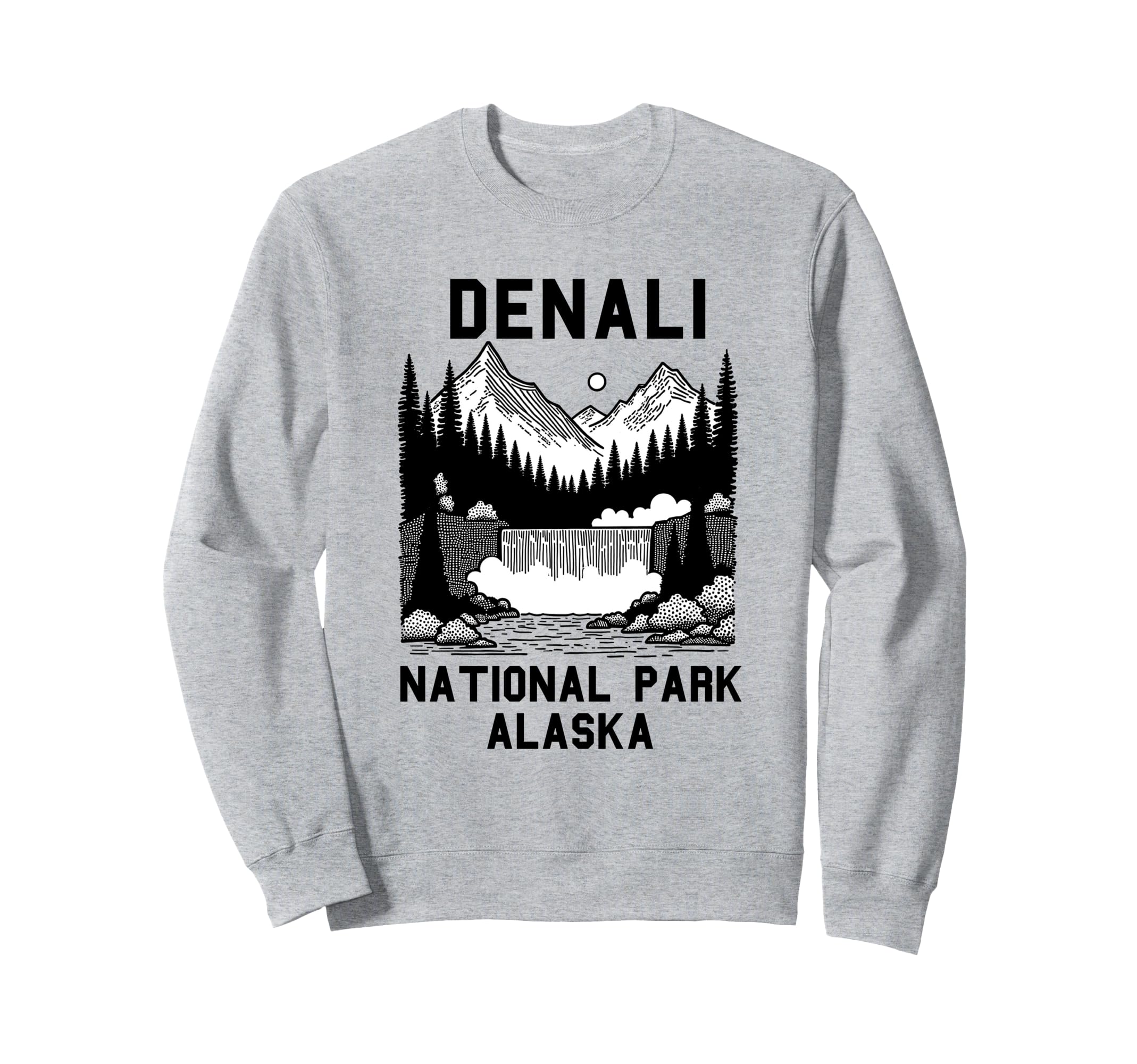Denali National Park Souvenir Alaska Sweatshirt - Custom Art Print Unisex - T-Shirt, Sweatshirt, Hoodie