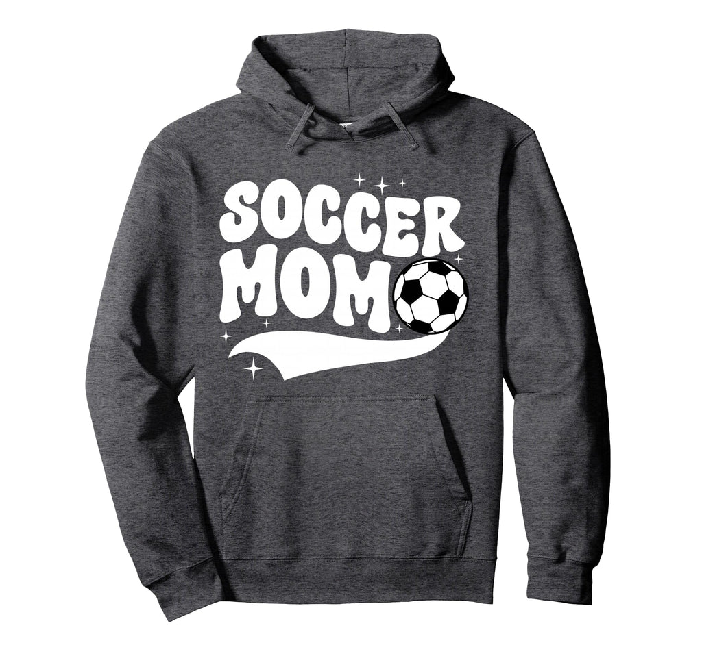 Soccer Mom Soccer Player Mother Groovy Hoodie - Trendy Graphic Men Women - T-Shirt, Sweatshirt, Hoodie