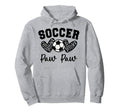 Soccer Paw Paw Matching Family Soccer Hoodie - Streetwear Style Unisex - T-Shirt, Sweatshirt, Hoodie
