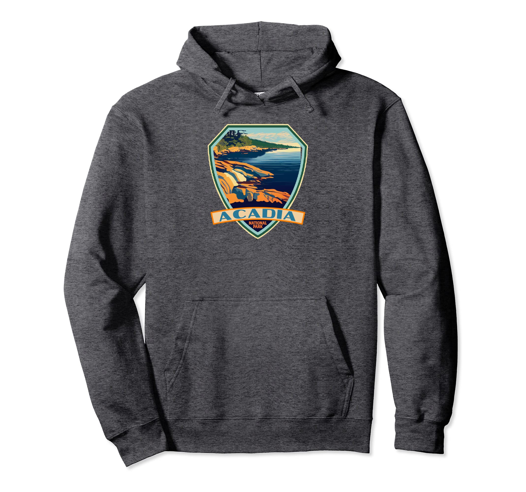 Acadia National Park Wpa Badge Hoodie - Fun Novelty Design Men Women - T-Shirt, Sweatshirt, Hoodie