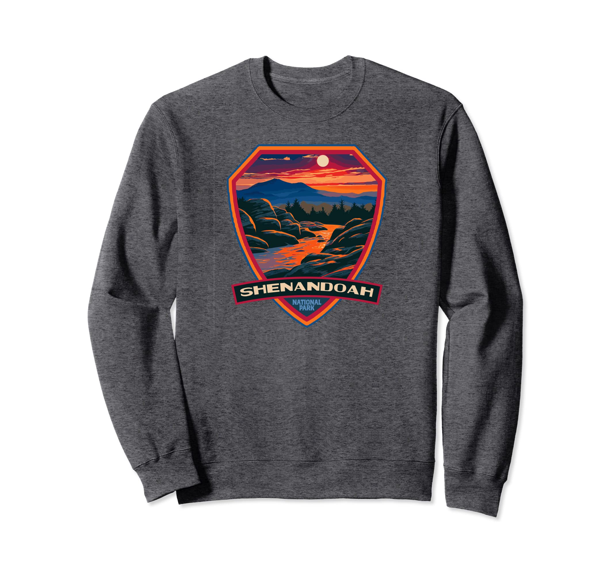 Shenandoah National Park Wpa Badge Sweatshirt - Custom Art Print Unisex - T-Shirt, Sweatshirt, Hoodie