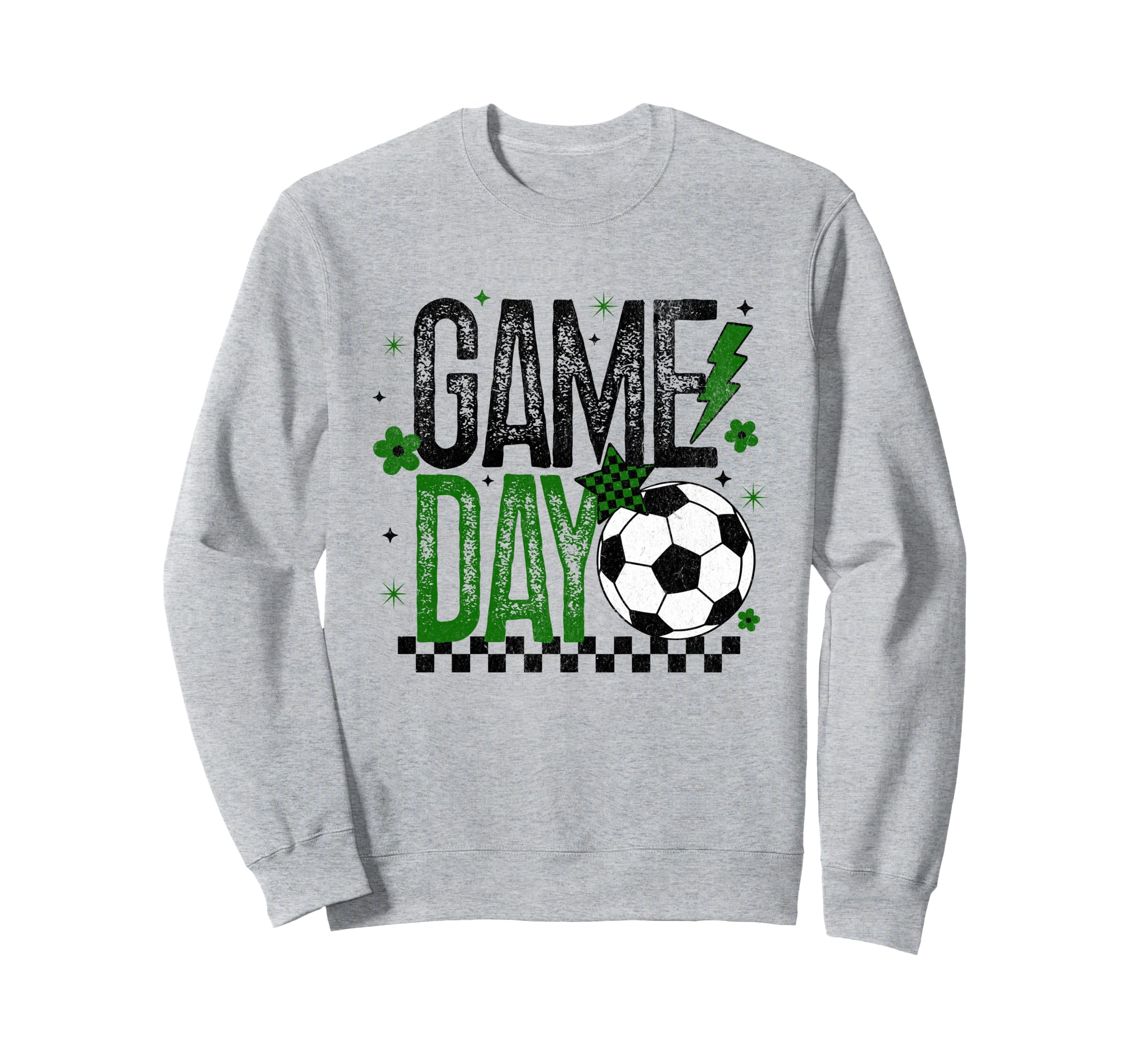 Game Day Soccer Season Black Sweatshirt - Casual Everyday Wear for Adults - T-Shirt, Sweatshirt, Hoodie