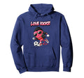Valentine Gift Soccer Heart Sport Hoodie - Minimalist Print Men Women - T-Shirt, Sweatshirt, Hoodie