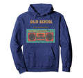 Old School Boombox Weathered 80S Hoodie - Casual Everyday Wear for Adults - T-Shirt, Sweatshirt, Hoodie