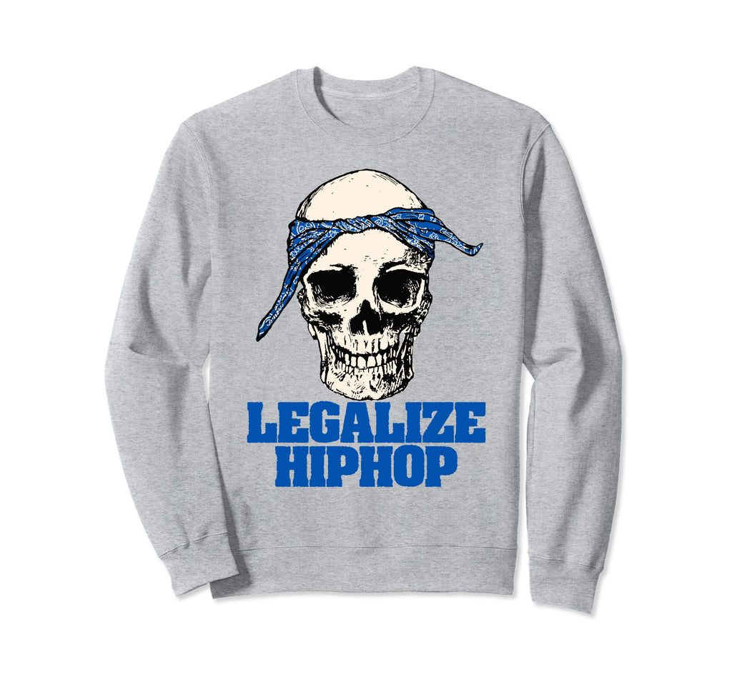Legalize Hiphop Skull Do Rag Sweatshirt - Aesthetic Graphic Men Women - T-Shirt, Sweatshirt, Hoodie