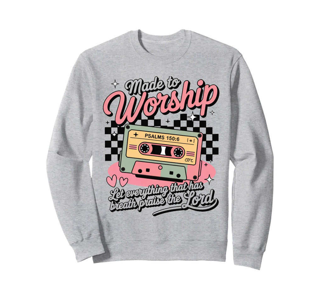 Worship Cassette Psalm 150 6 Sweatshirt - Streetwear Style Men Women - T-Shirt, Sweatshirt, Hoodie