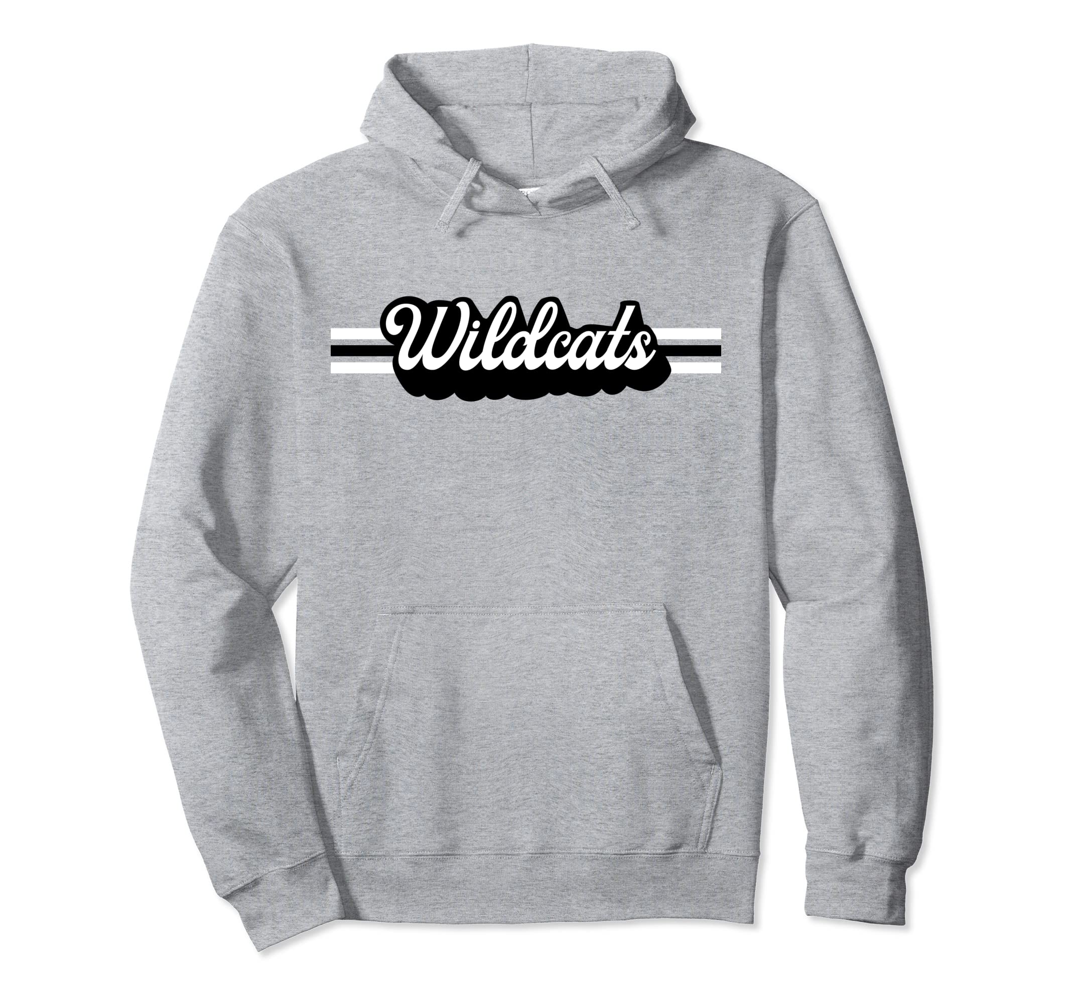 Wildcats Mascot School Spirit Wildcat Hoodie - Fun Novelty Design Unisex - T-Shirt, Sweatshirt, Hoodie