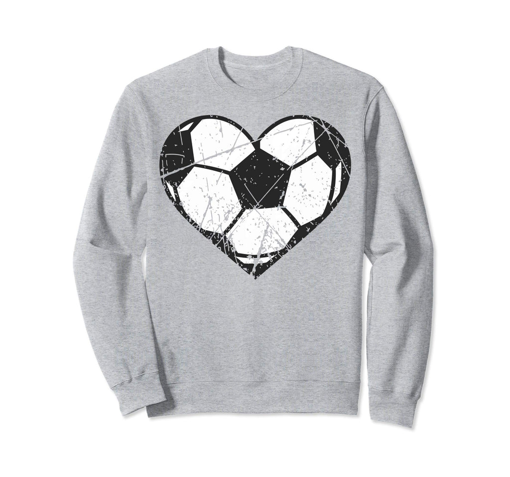 Soccer Ball Heart Valentines Day Sweatshirt - Graphic Print for Adults - T-Shirt, Sweatshirt, Hoodie