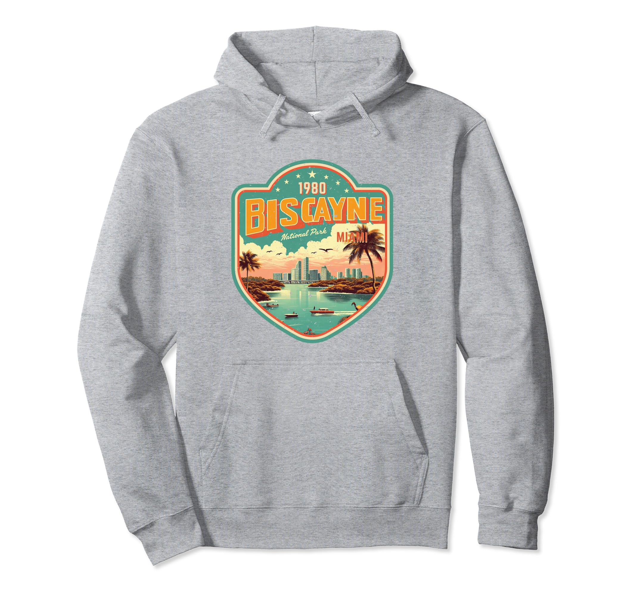Biscayne National Park Miami Badge Hoodie - Unique Graphic for Adults - T-Shirt, Sweatshirt, Hoodie