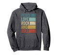 Rocknroll Music Peace Love Rock And Roll Hoodie - Trendy Graphic for Adults - T-Shirt, Sweatshirt, Hoodie