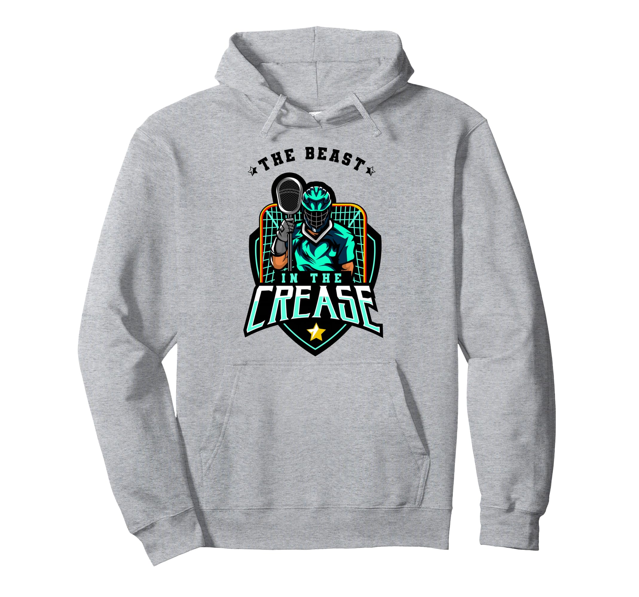 Beast Crease Lacrosse Goalkeeper Hoodie - Streetwear Style Men Women - T-Shirt, Sweatshirt, Hoodie