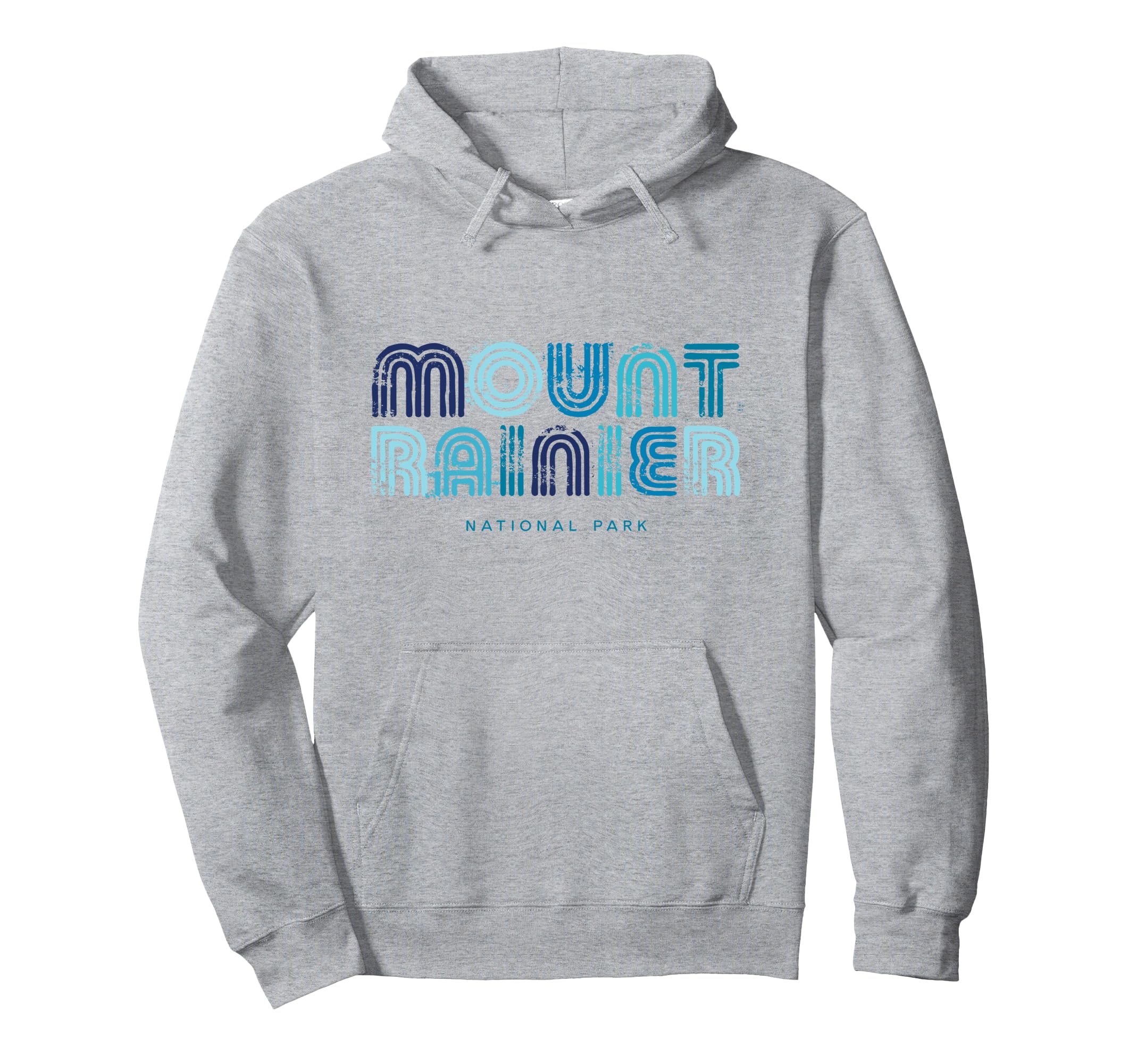 Mount Rainier National Park 70S 80S Type Hoodie - Graphic Print Men Women - T-Shirt, Sweatshirt, Hoodie