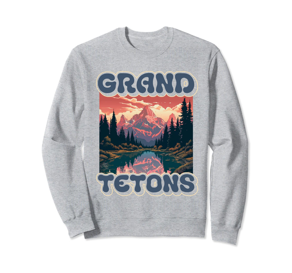 Grand Teton National Park Eighties Sweatshirt - Streetwear Style Unisex - T-Shirt, Sweatshirt, Hoodie