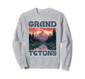 Grand Teton National Park Eighties Sweatshirt - Streetwear Style Unisex - T-Shirt, Sweatshirt, Hoodie