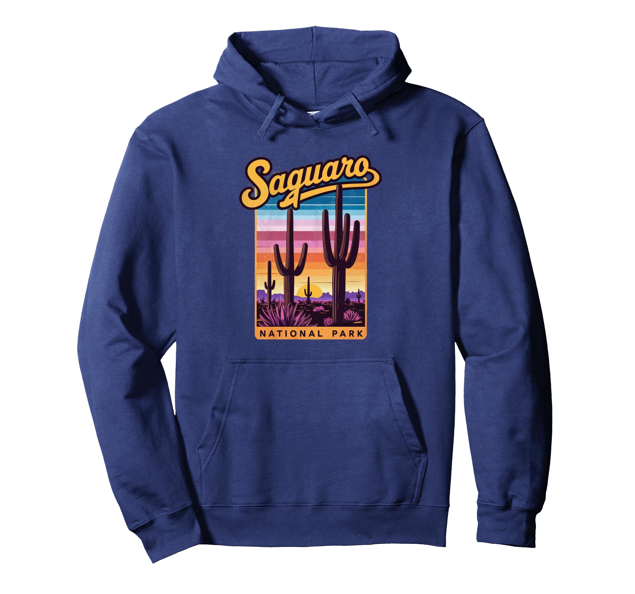 Saguaro National Park Sunset Landscape Hoodie - Streetwear Style for Adults - T-Shirt, Sweatshirt, Hoodie
