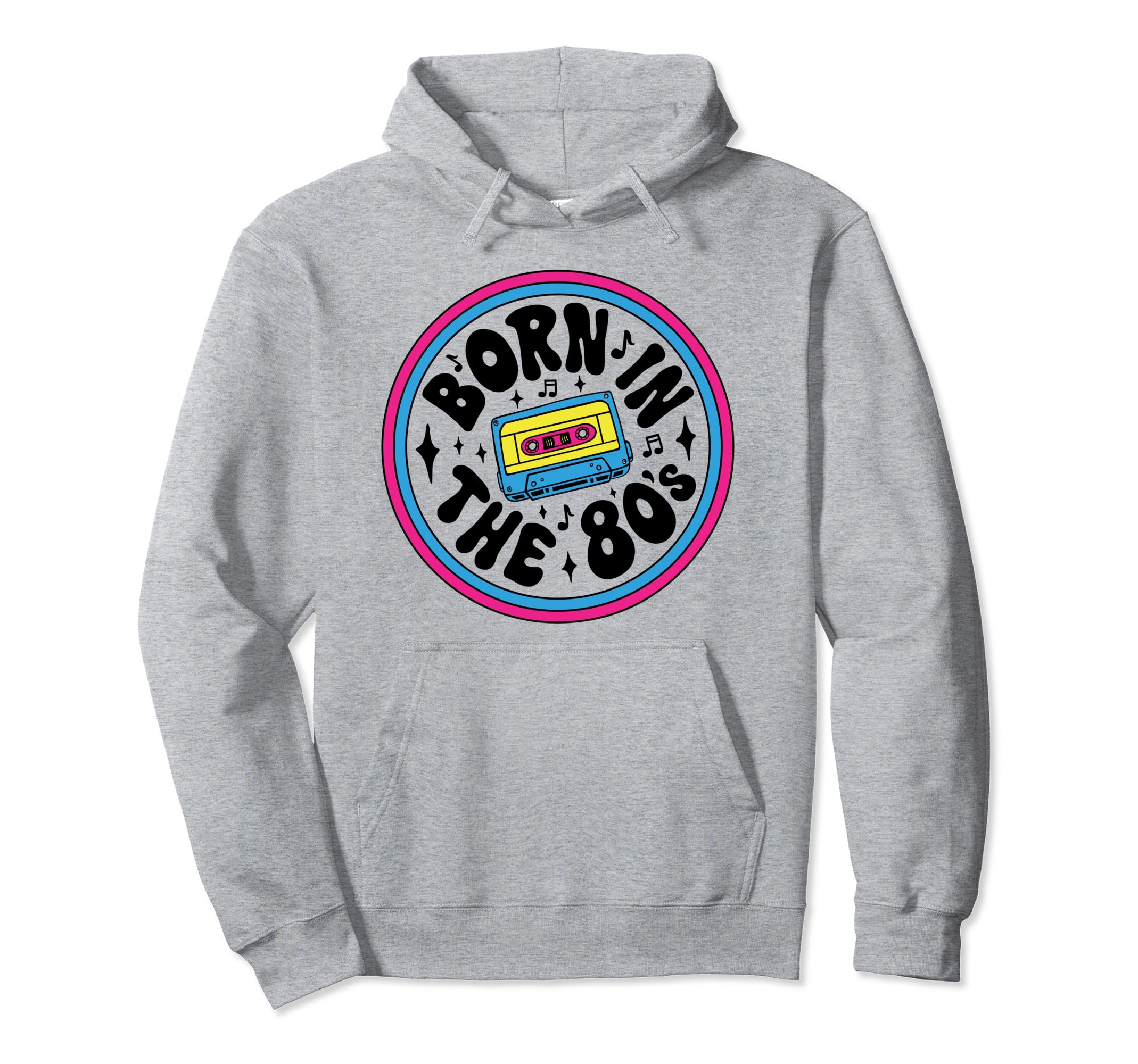 Born 80S Music Cassette Tape Mixtape Hoodie - Aesthetic Graphic for Adults - T-Shirt, Sweatshirt, Hoodie