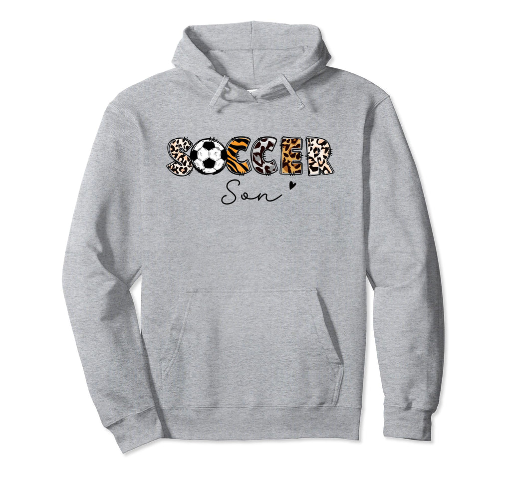 Soccer Son Leopard Son Soccer Hoodie - Casual Everyday Wear for Adults - T-Shirt, Sweatshirt, Hoodie