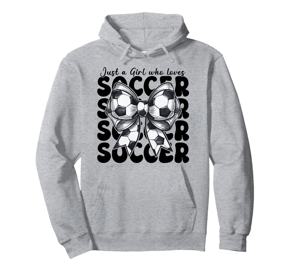 Just Who Loves Soccer Mom Coquette Bow Hoodie - Streetwear Style for Adults - T-Shirt, Sweatshirt, Hoodie