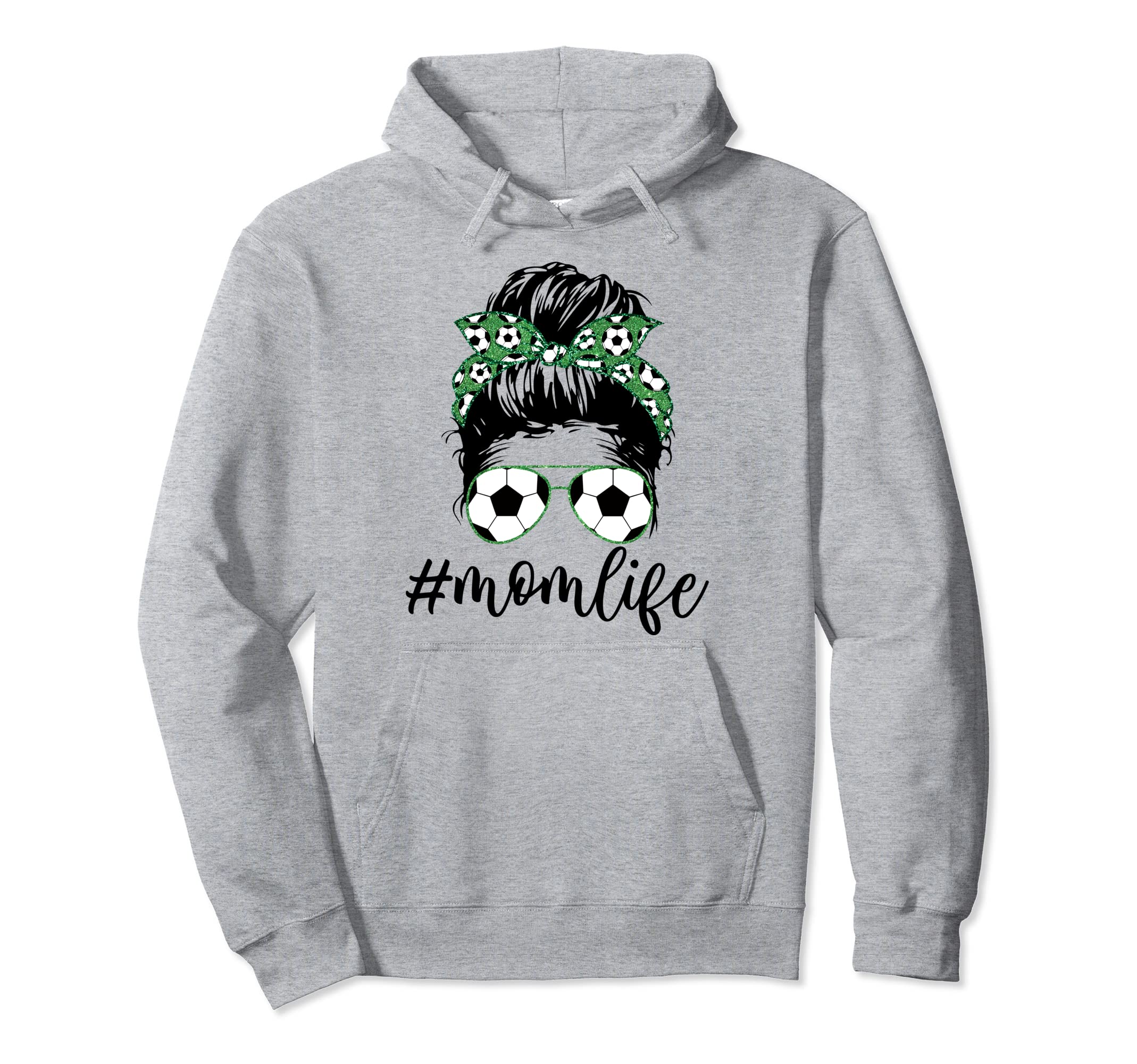 Mom Life Soccer Lover Mothers Day Hoodie - Custom Art Print Men Women - T-Shirt, Sweatshirt, Hoodie