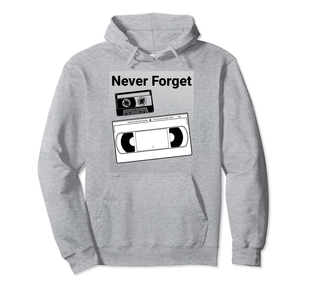 90S 80S Audio And Video Cassette Tape Hoodie - Novelty Apparel Unisex - T-Shirt, Sweatshirt, Hoodie