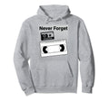 90S 80S Audio And Video Cassette Tape Hoodie - Novelty Apparel Unisex - T-Shirt, Sweatshirt, Hoodie
