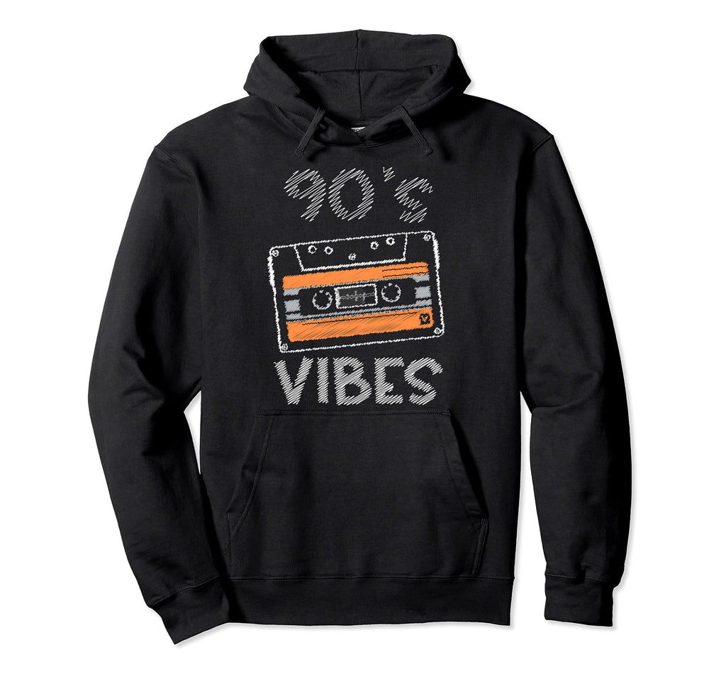 Funny 90S Vibe Party Compact Cassette Hoodie - Minimalist Print Men Women - T-Shirt, Sweatshirt, Hoodie