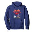 Heart Soccer Hoodie - Graphic Print for Adults - T-Shirt, Sweatshirt, Hoodie