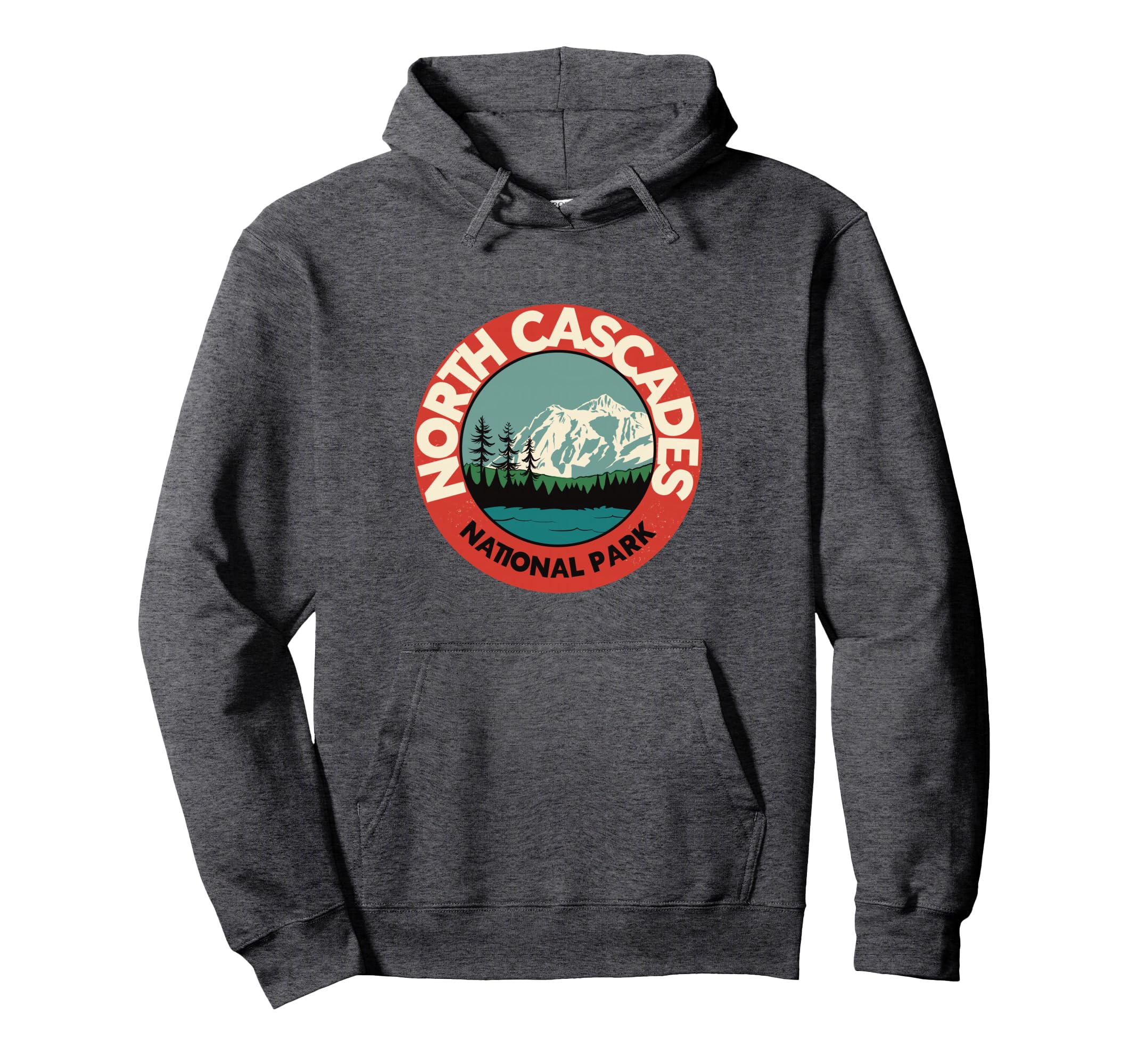 North Cascades National Park Hoodie - Graphic Print Men Women - T-Shirt, Sweatshirt, Hoodie