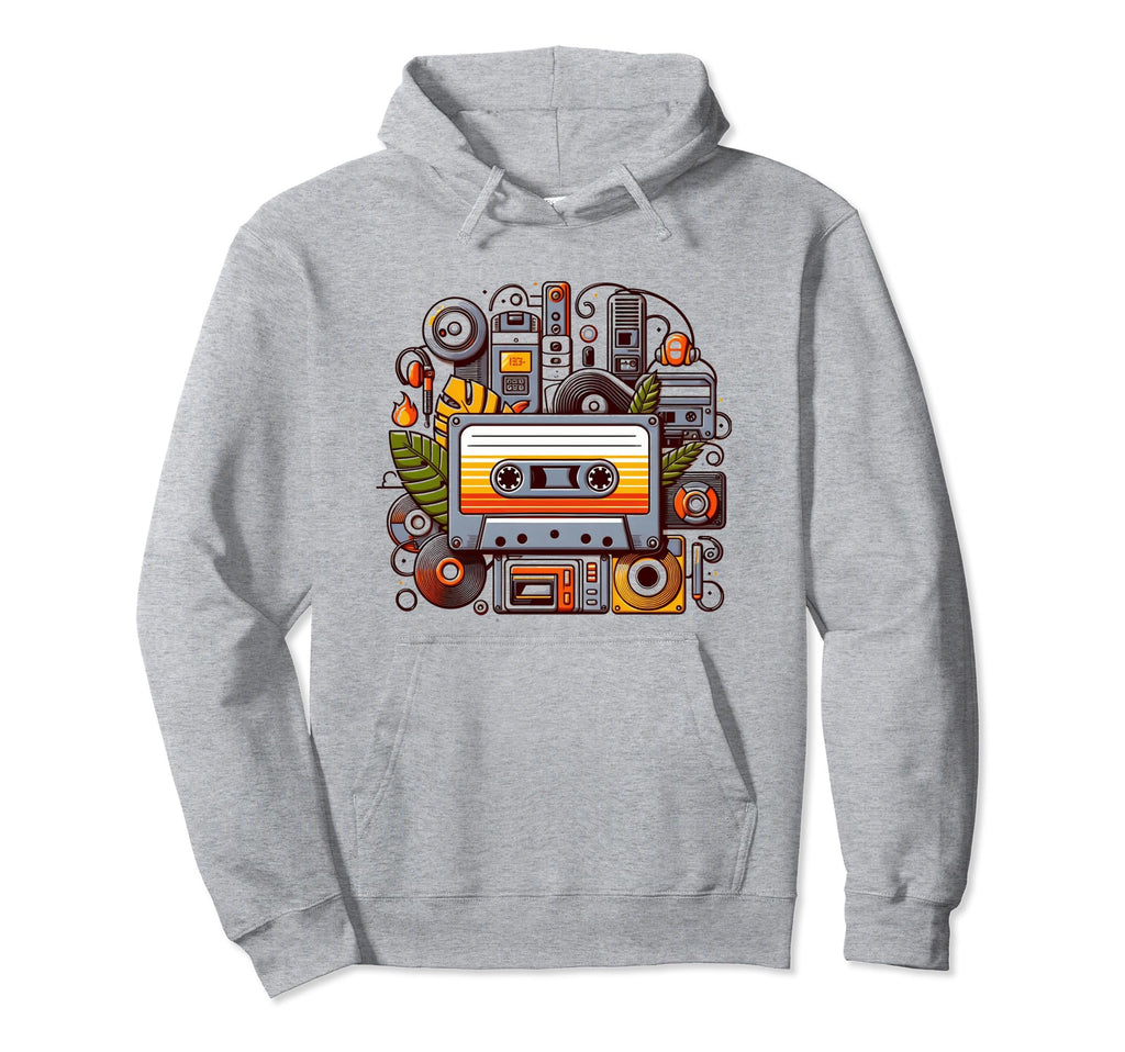 Tape Deck Treasures Cassette Hoodie - Aesthetic Graphic Men Women - T-Shirt, Sweatshirt, Hoodie