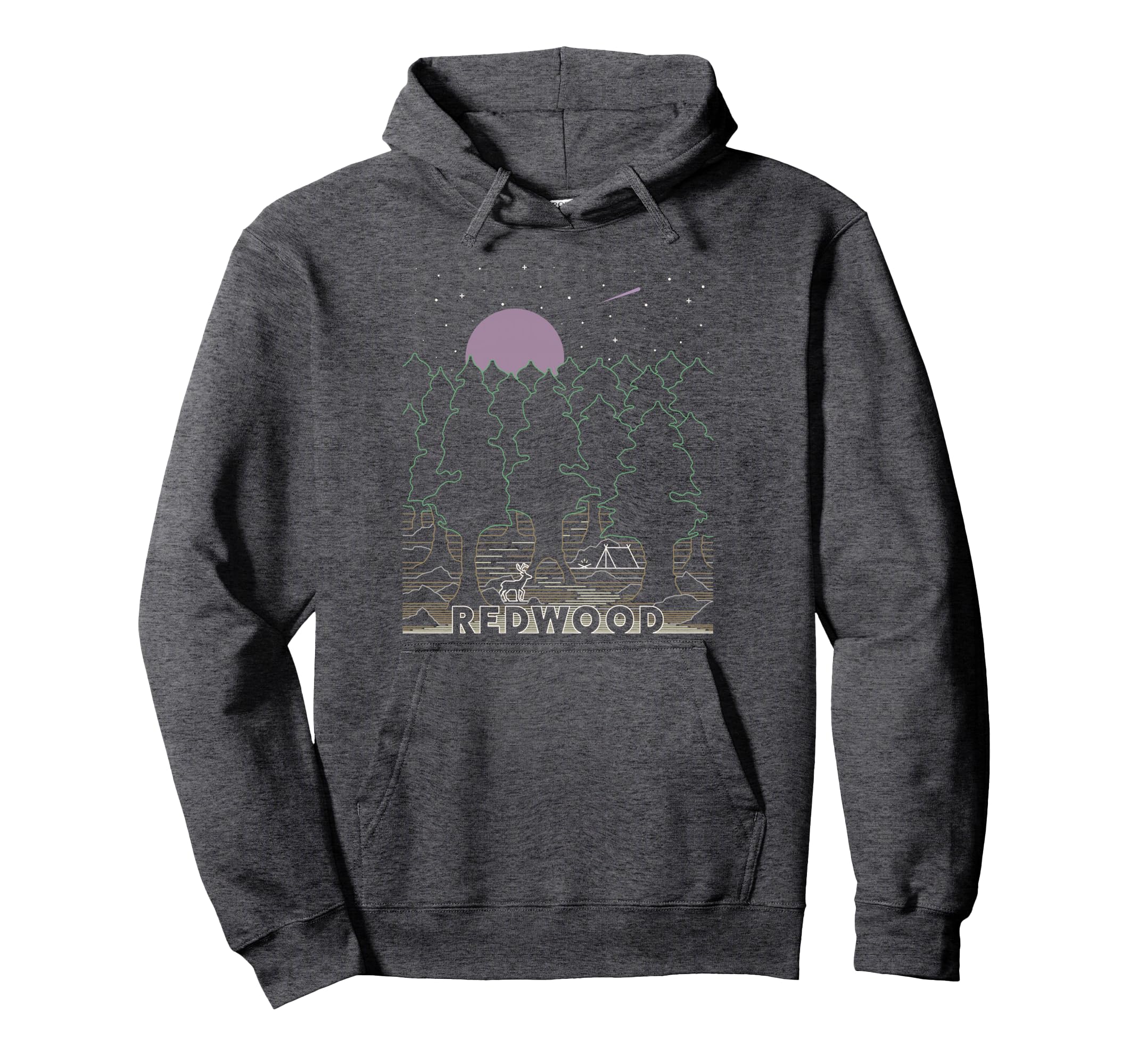 Redwood National Park California Hoodie - Custom Art Print Men Women - T-Shirt, Sweatshirt, Hoodie