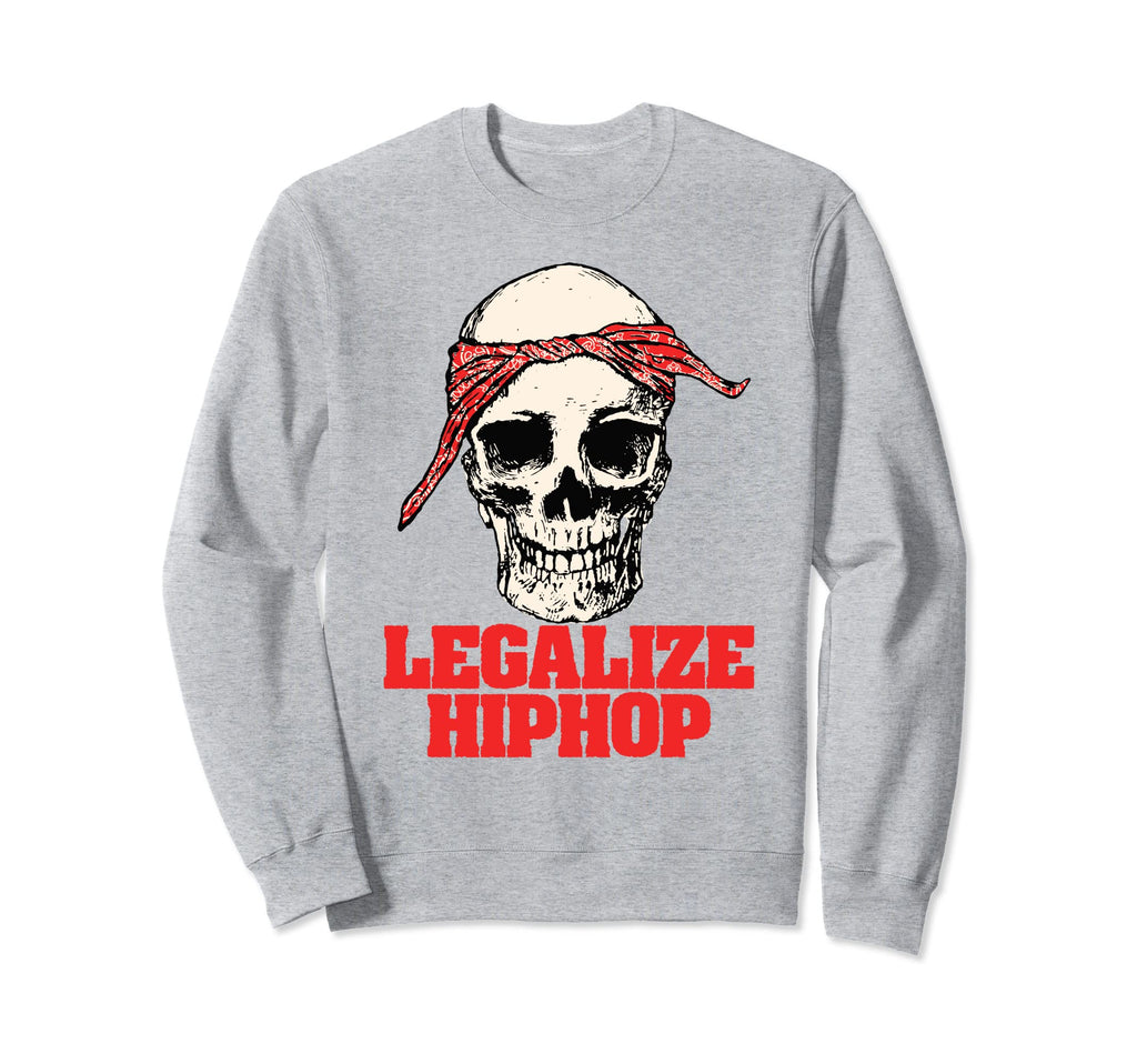 Legalize Hiphop Skull Do Rag Sweatshirt - Minimalist Print Men Women - T-Shirt, Sweatshirt, Hoodie