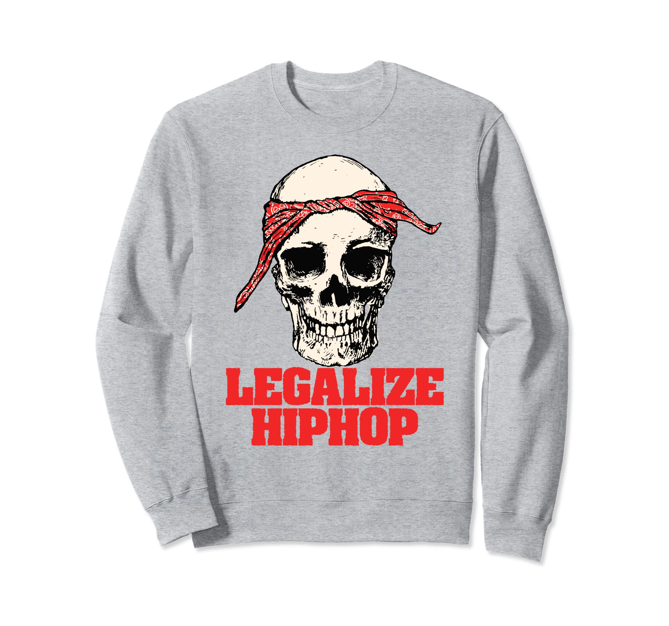 Legalize Hiphop Skull Do Rag Sweatshirt - Minimalist Print Men Women - T-Shirt, Sweatshirt, Hoodie
