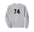 Number 74 80S 90S Soccer Team Sweatshirt - Minimalist Print Men Women - T-Shirt, Sweatshirt, Hoodie