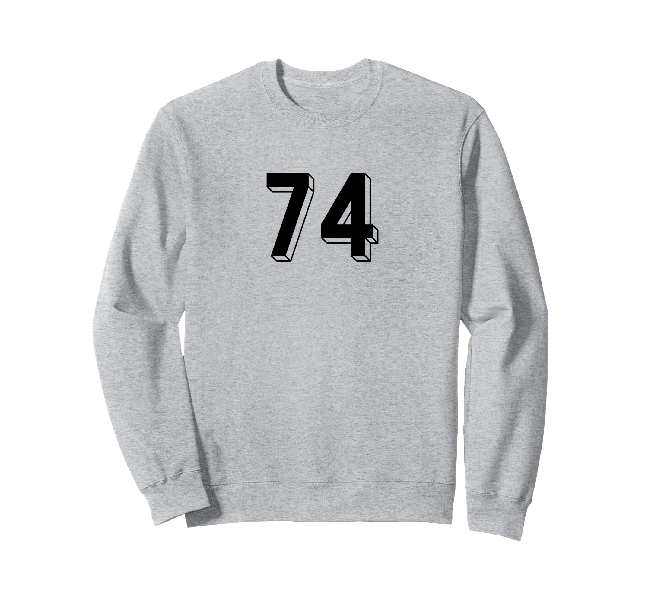 Number 74 80S 90S Soccer Team Sweatshirt - Minimalist Print Men Women - T-Shirt, Sweatshirt, Hoodie