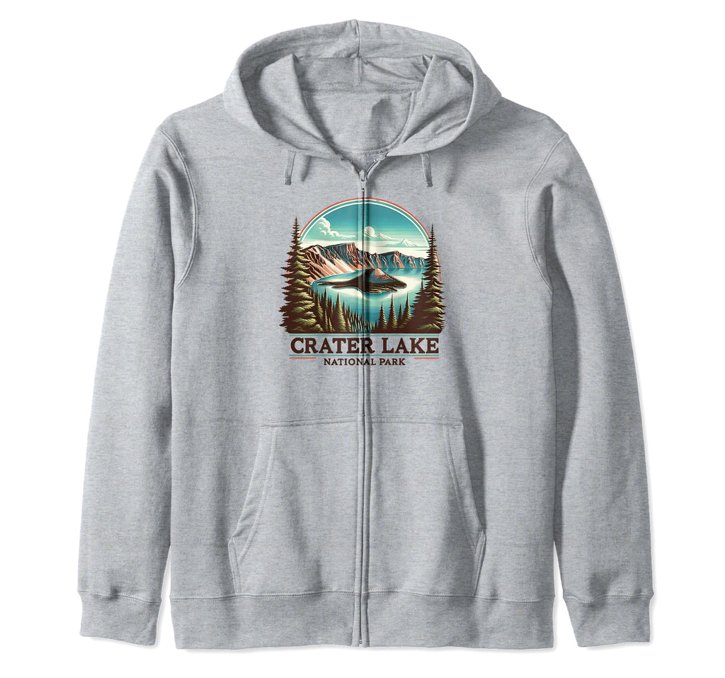 Crater Lake National Park Oregon Sweatshirt - Trendy Graphic for Adults - T-Shirt, Sweatshirt, Hoodie