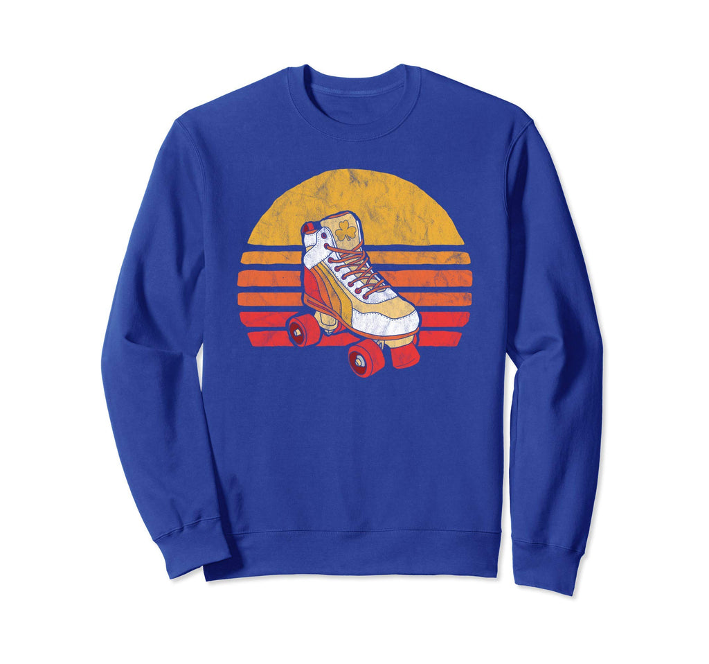 Distressed Roller Skate Sun Sweatshirt - Trendy Graphic Unisex - T-Shirt, Sweatshirt, Hoodie