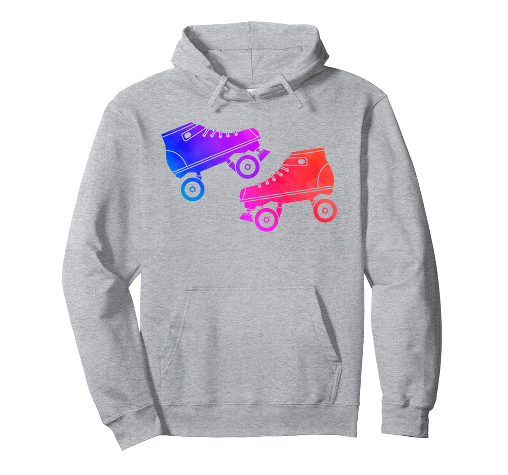Watercolor Rollerskate 80S 90S Hoodie - Casual Everyday Wear for Adults - T-Shirt, Sweatshirt, Hoodie