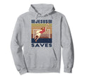 Goalkeeper Jesus Saves Soccer Goal Hoodie - Graphic Print Men Women - T-Shirt, Sweatshirt, Hoodie