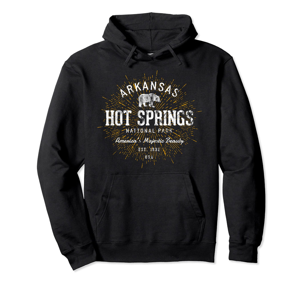 Hot Springs Hot Springs National Park Hoodie - Fun Novelty Design Men Women - T-Shirt, Sweatshirt, Hoodie