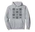 Groovy Soccer Coquette Bow Soccer Hoodie - Casual Everyday Wear Men Women - T-Shirt, Sweatshirt, Hoodie