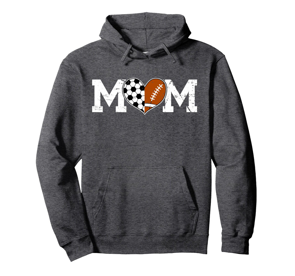 Football Soccer Mom Soccer Football Hoodie - Unique Graphic Men Women - T-Shirt, Sweatshirt, Hoodie