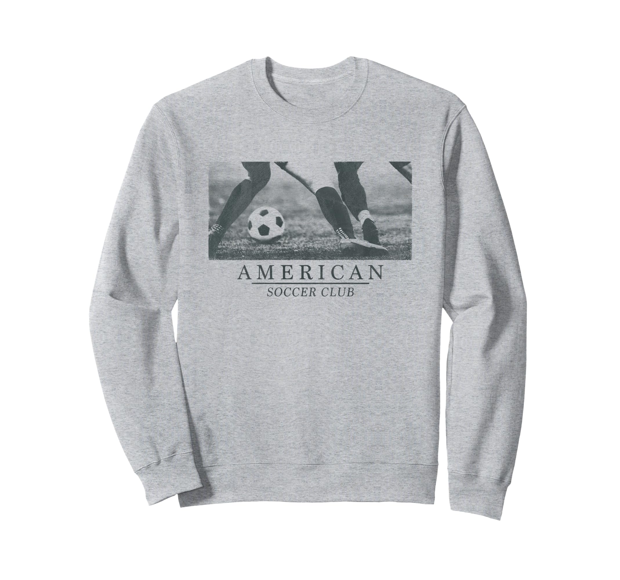 Trendy American Soccer Clun Distressed Sweatshirt - Novelty Apparel Unisex - T-Shirt, Sweatshirt, Hoodie