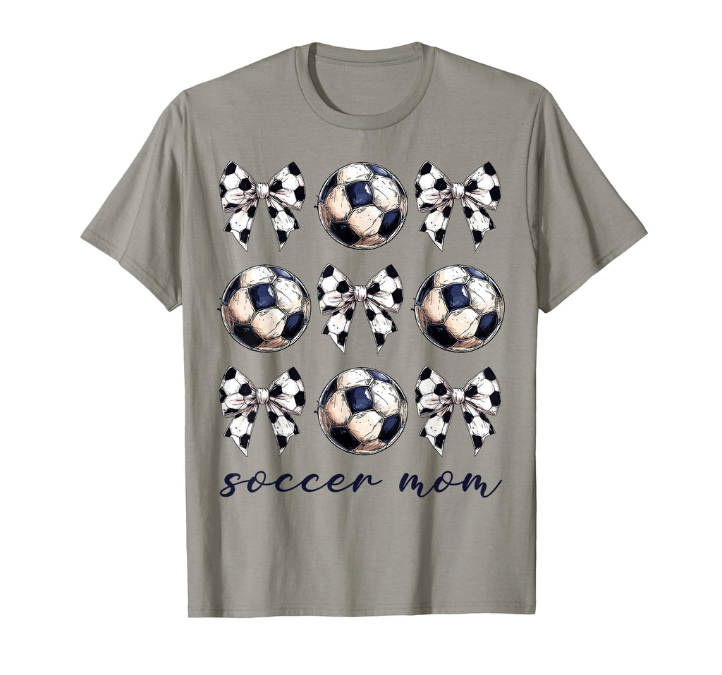 Coquette Bow Soccer Mom Soccer Lovers T-Shirt - Custom Art Print Men Women - T-Shirt, Sweatshirt, Hoodie