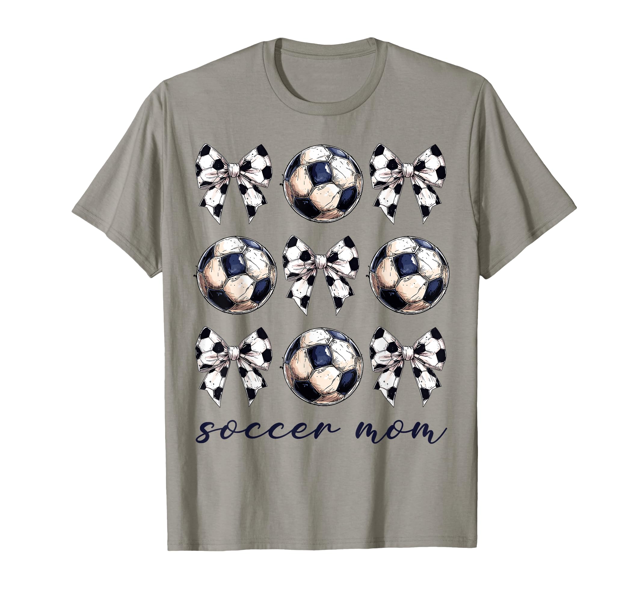 Coquette Bow Soccer Mom Soccer Lovers T-Shirt - Custom Art Print Men Women - T-Shirt, Sweatshirt, Hoodie