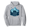 Grizzly Bear Montana Glacier National Hoodie - Casual Everyday Wear Unisex - T-Shirt, Sweatshirt, Hoodie