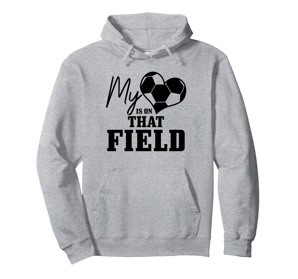Soccer Mom My Heart Is That Field Coach Hoodie - Unique Graphic Unisex - T-Shirt, Sweatshirt, Hoodie