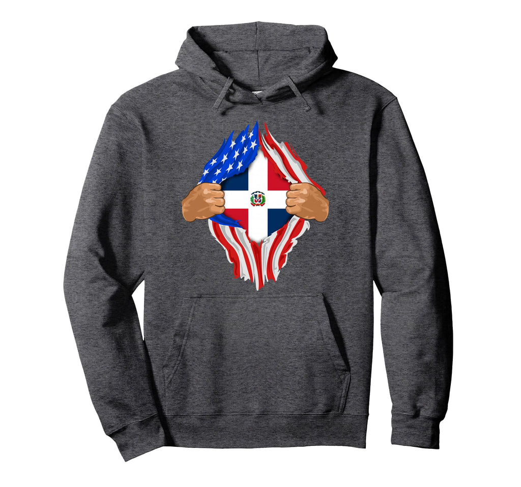 Dominican Blood Inside Me Dominican Hoodie - Graphic Print for Adults - T-Shirt, Sweatshirt, Hoodie