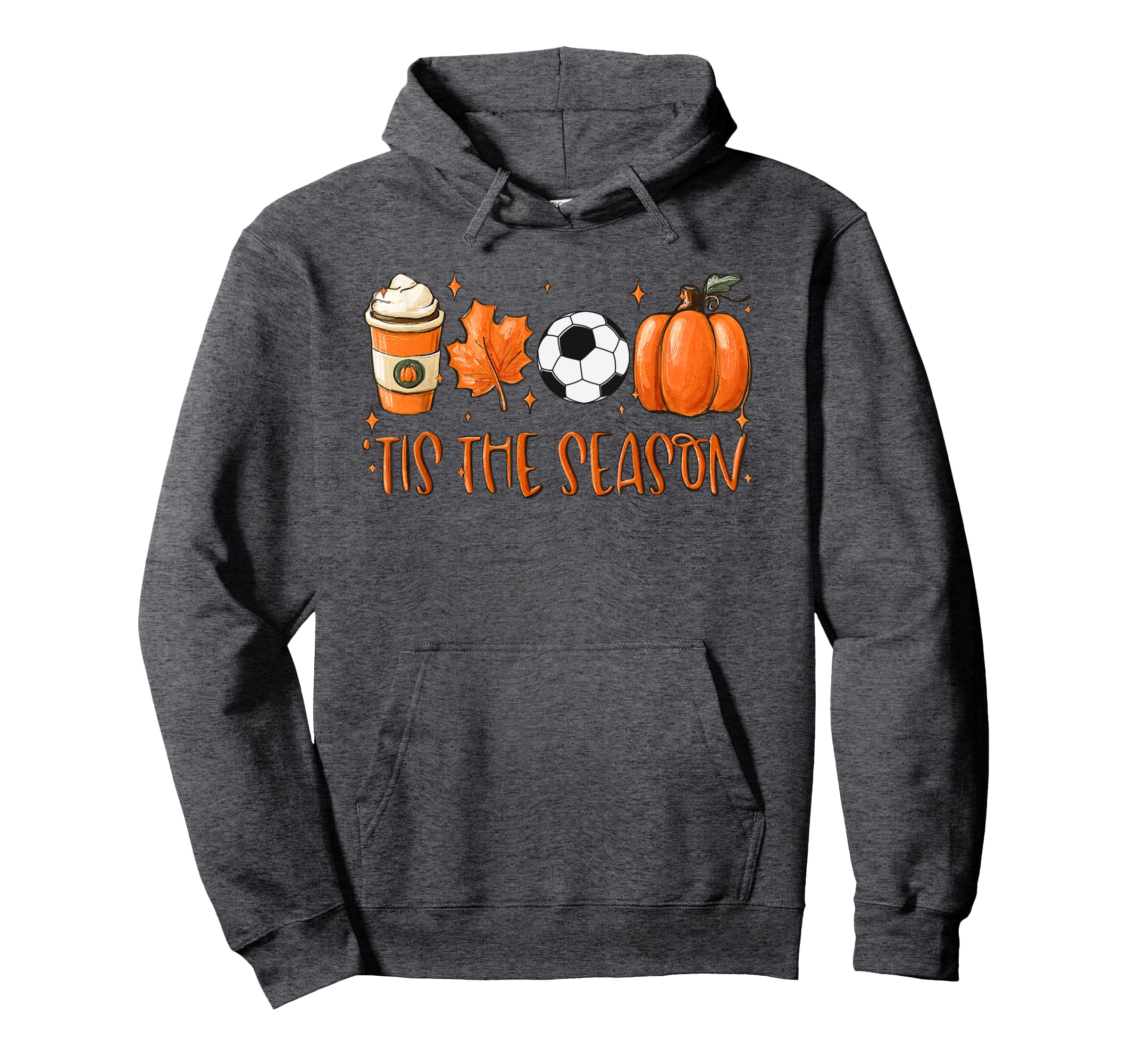 Tis Season Pumpkin Leaf Latte Autumn Hoodie - Graphic Print for Adults - T-Shirt, Sweatshirt, Hoodie